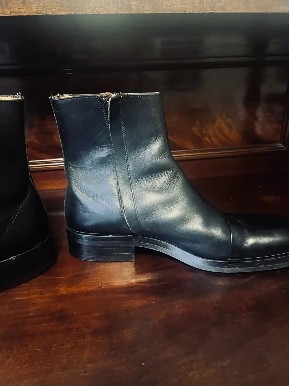 Gucci Men's Black Leather Boots